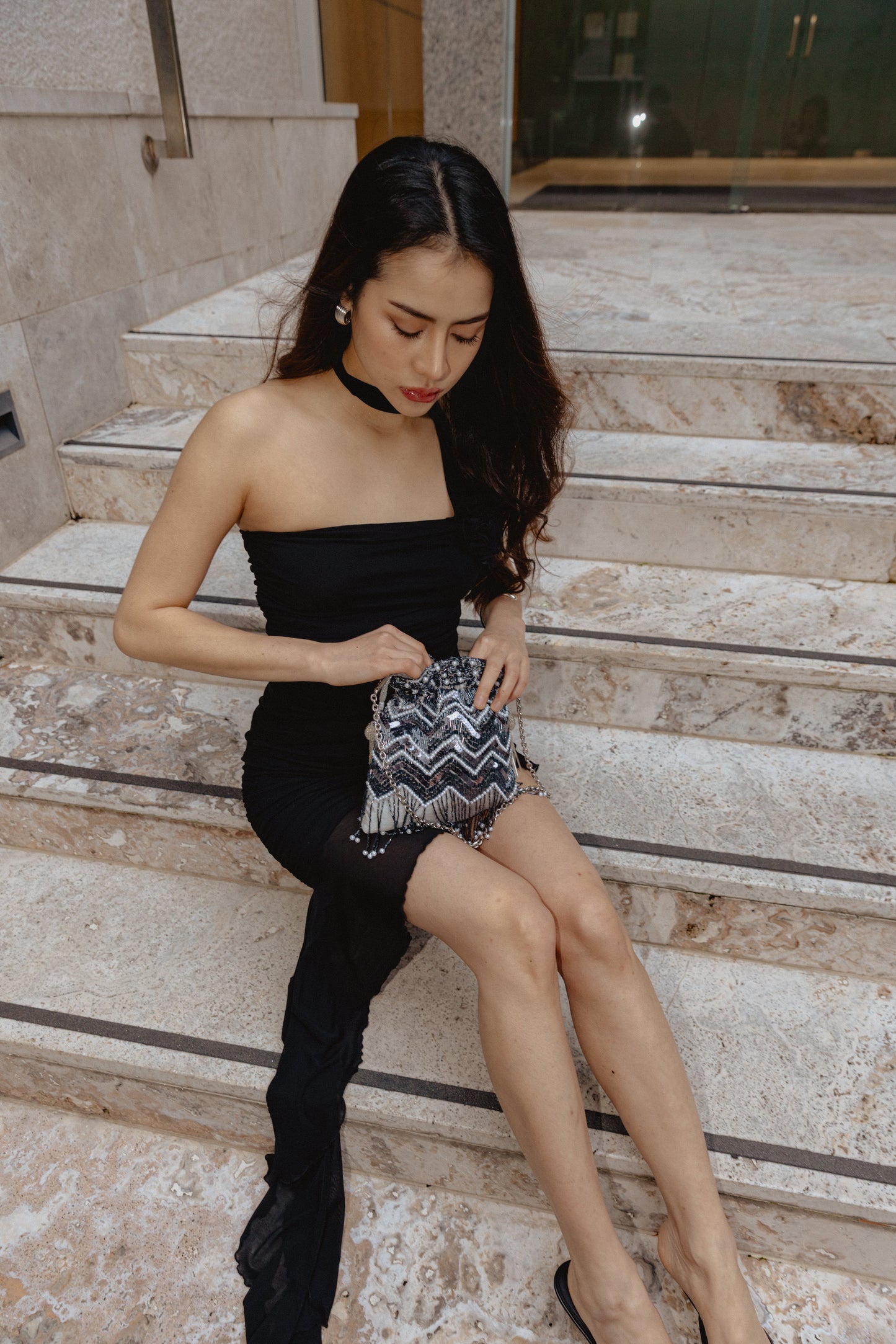 STARLIGHT HAND-BEADED BAG